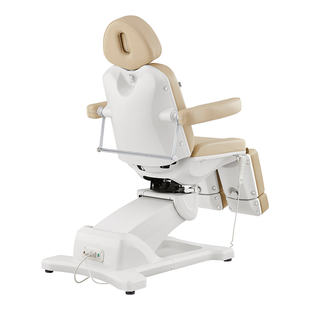The DIR Libra II beige medical electric chair offers adjustable armrests, footrest, and comfort.