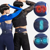 Master Massage D1 Portable TENS Heating Pad Heated Belt for Lower Back Pain Relief - Tens Pulse-Vibration Massage