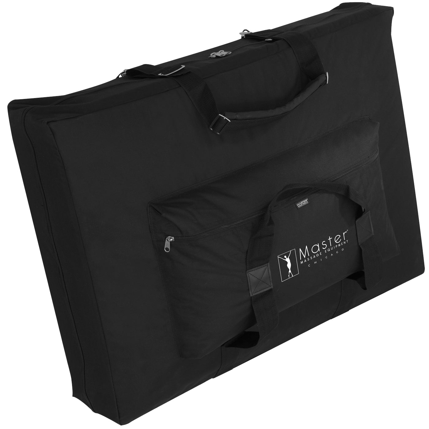 Master Massage CONCORD Airwave bag: black, with handles and front zip pocket for table.
