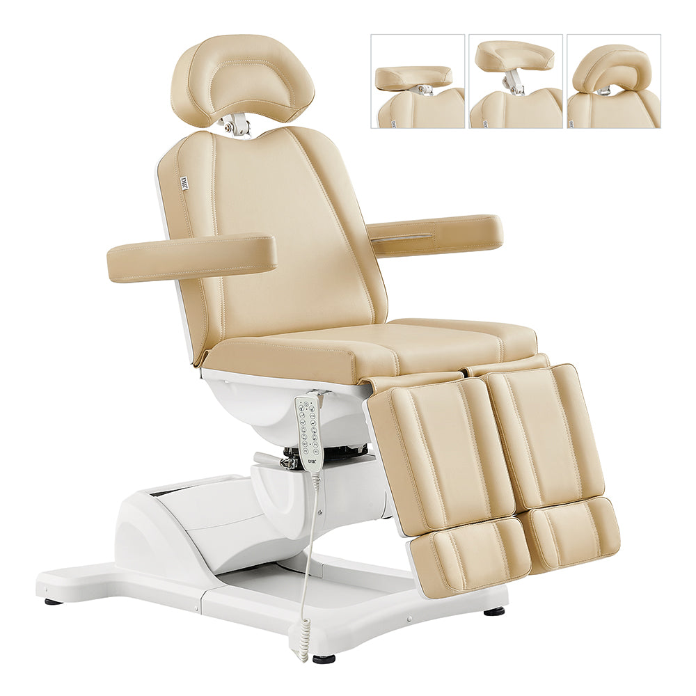 DIR Libra II Beige electric procedure chair with armrests, headrest, and adjustable controls.