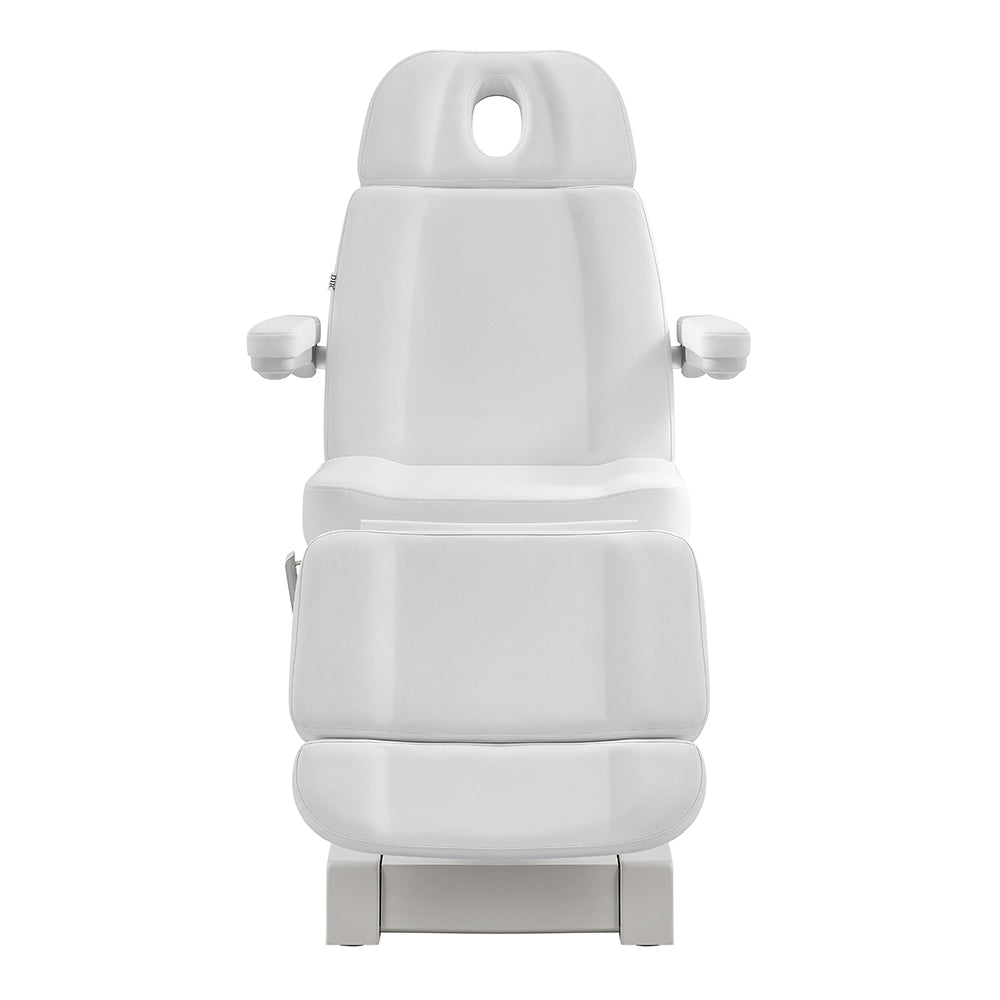 DIR Sydney Medical Chair – 4 Motors, foot & hand remote, armrests, face hole, front view.