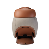 Brown Ceragem M10 Massage Chair with a white background