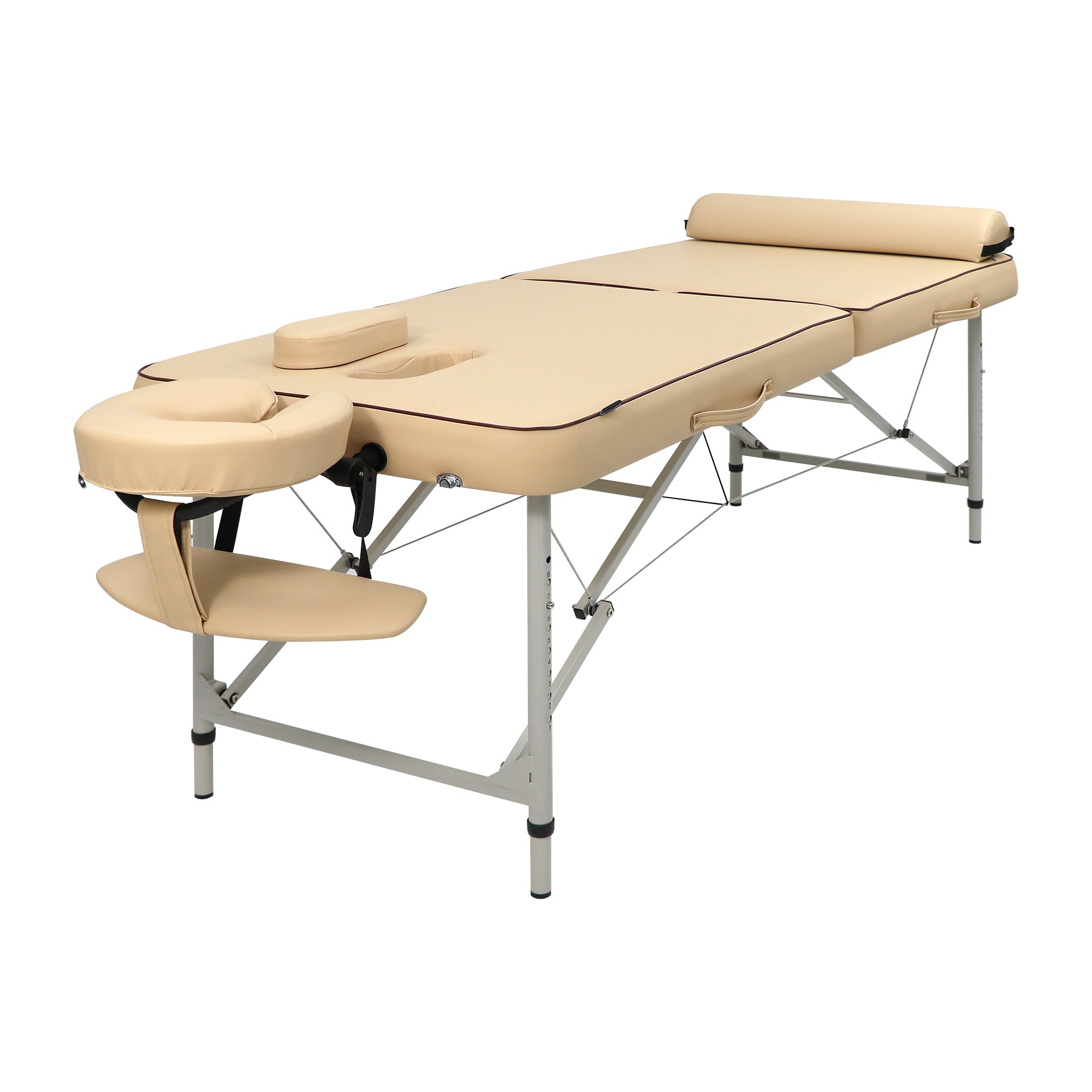 Master Massage Breeze ultralight portable table with face cradle and foldable aluminum legs.