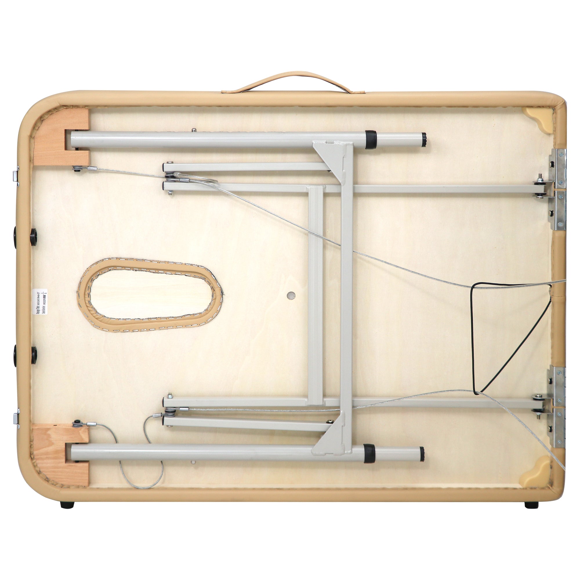 Master Massage Breeze Lightweight Aluminum Portable Table with metal frame and carrying handle shown.