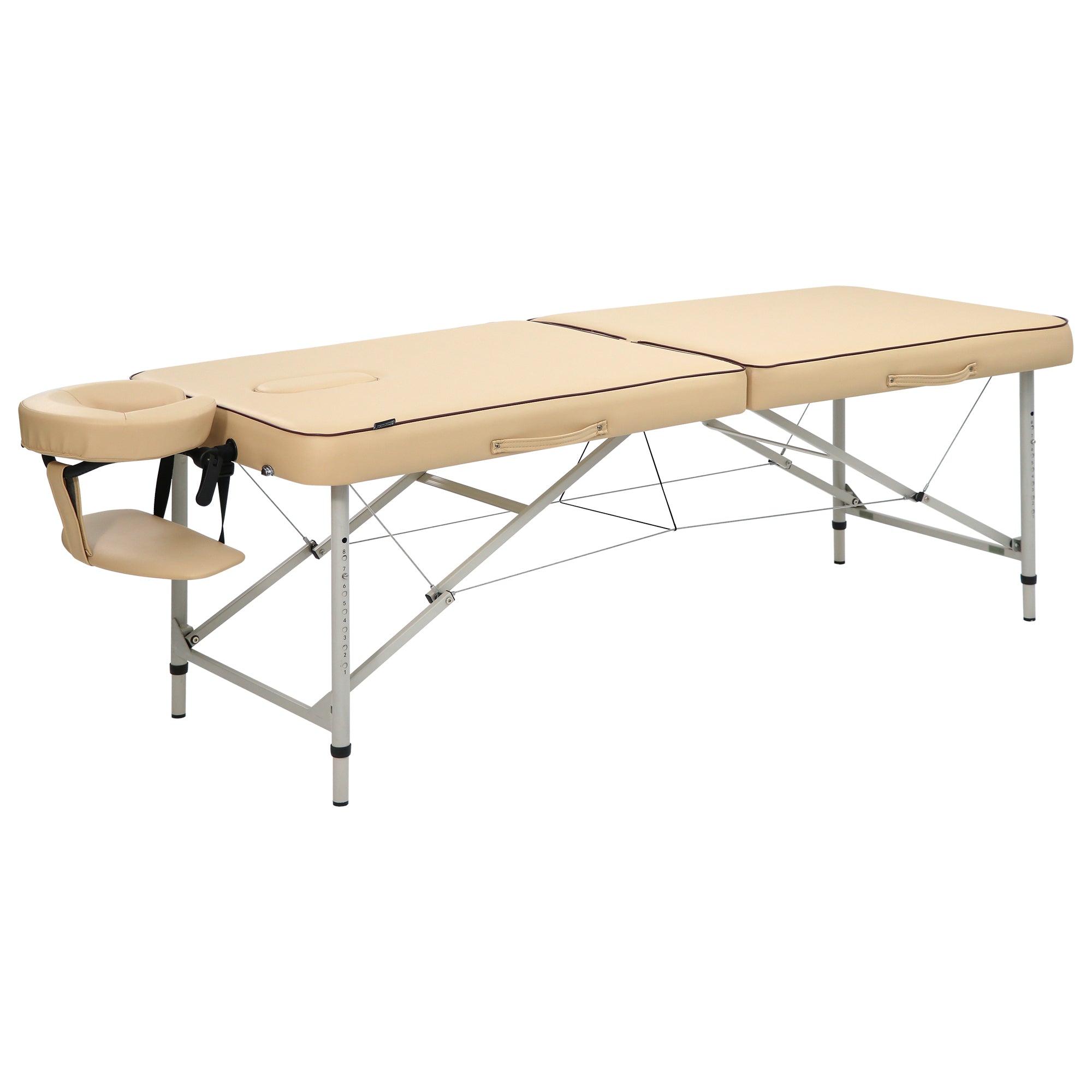 Master Massage Breeze lightweight aluminum portable table with adjustable face cradle.
