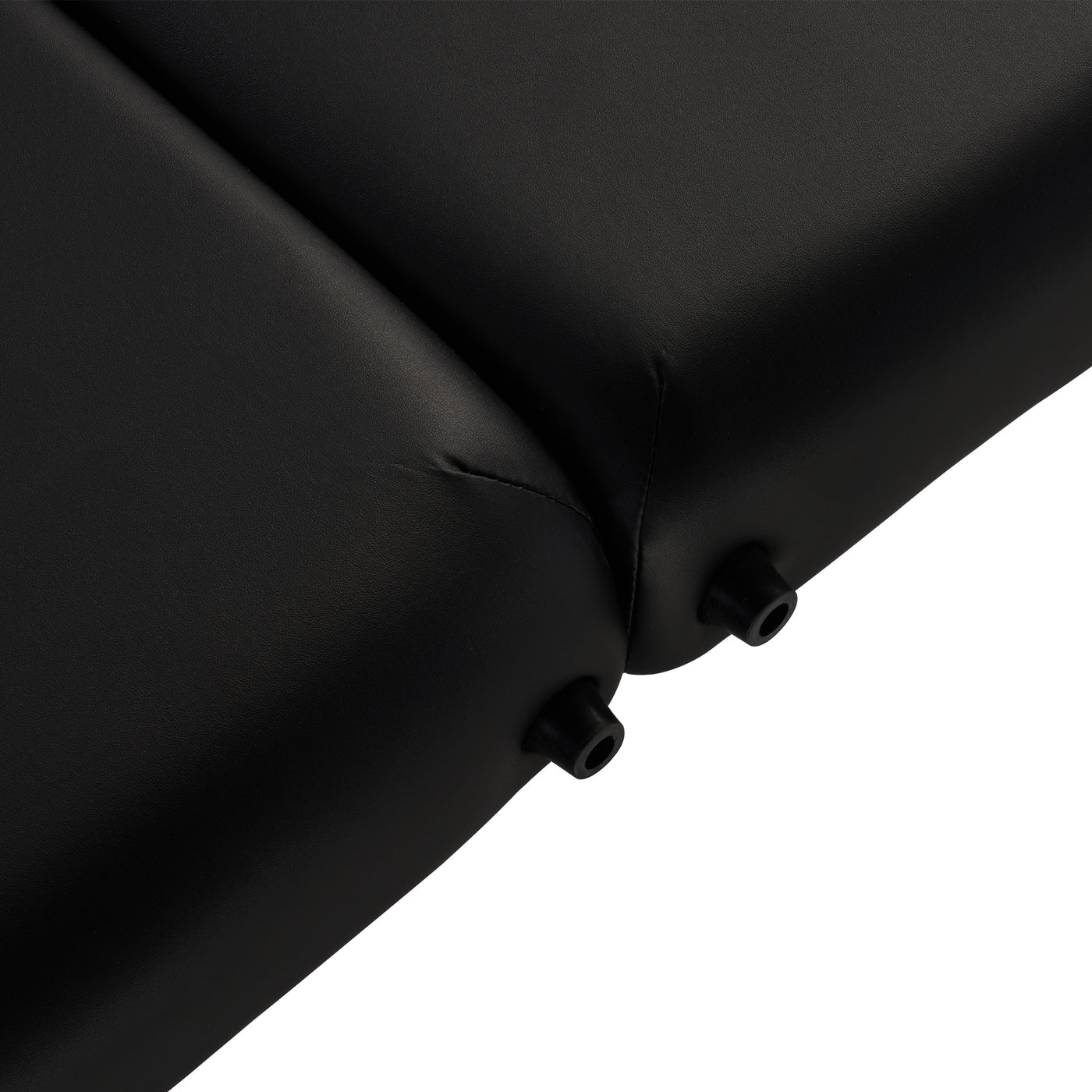 Close-up of two black cushions on the Master Massage ROMA Portable Table with adjustable face cradle.