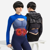 Master Massage D1 Portable TENS Heating Pad Heated Belt for Lower Back Pain Relief - Tens Pulse-Vibration Massage