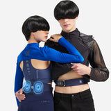 Master Massage D1 Portable TENS Heating Pad Heated Belt for Lower Back Pain Relief - Tens Pulse-Vibration Massage