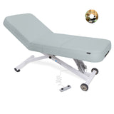 EarthLite Ellora LX Tilt multi-purpose treatment table with wheels.