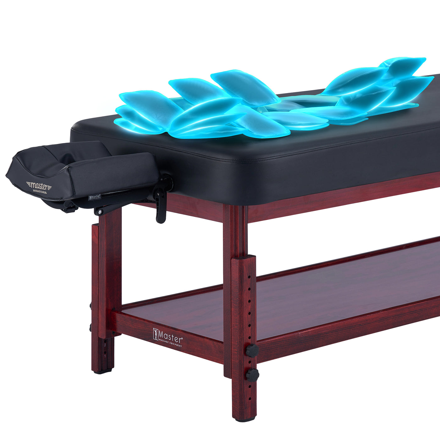 AirMaster Full Body Stretching Airwave Stationary Massage Table on a white background
