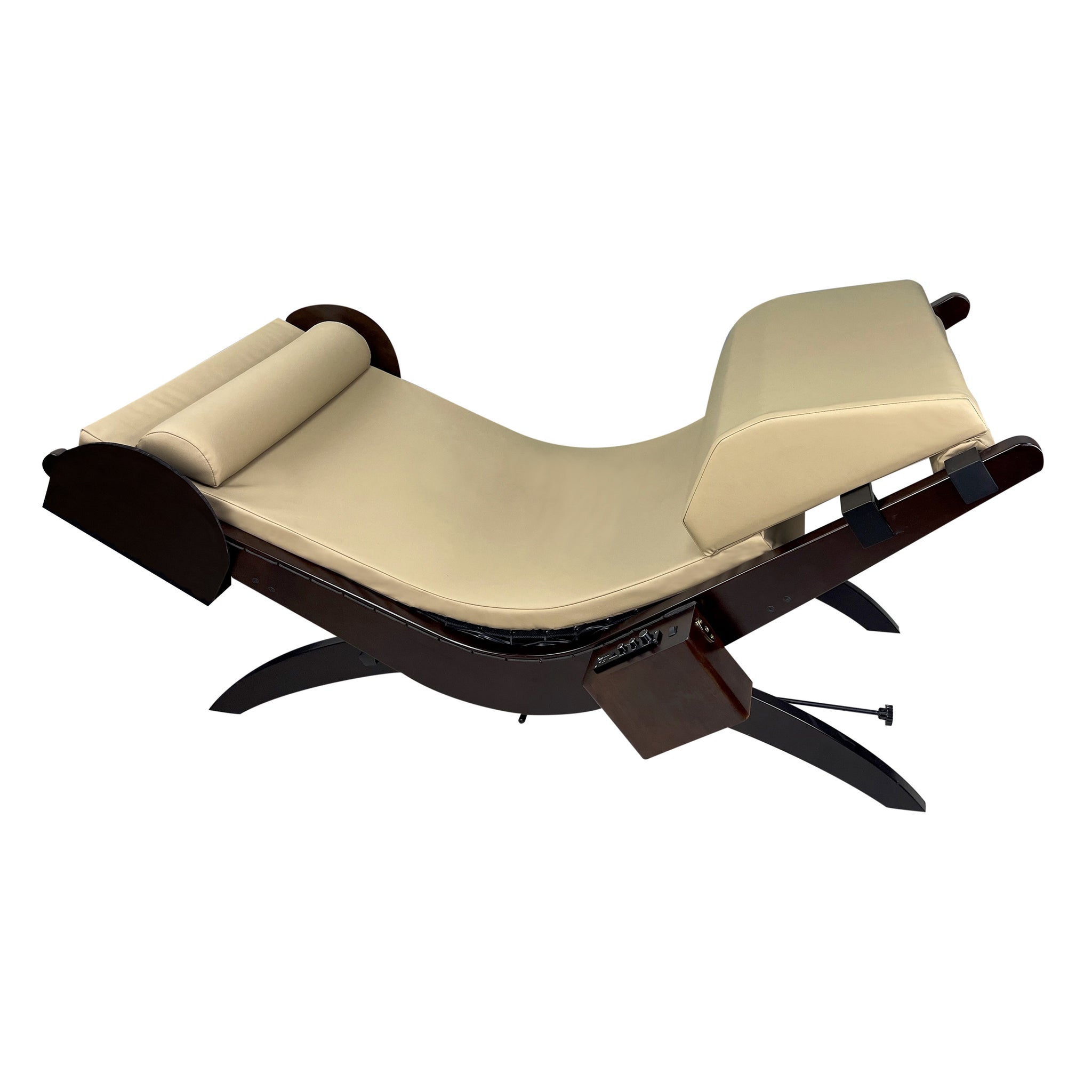 TouchAmerica Breath Pedi-Lounge with RX Sound, solid knee cushion, side view.