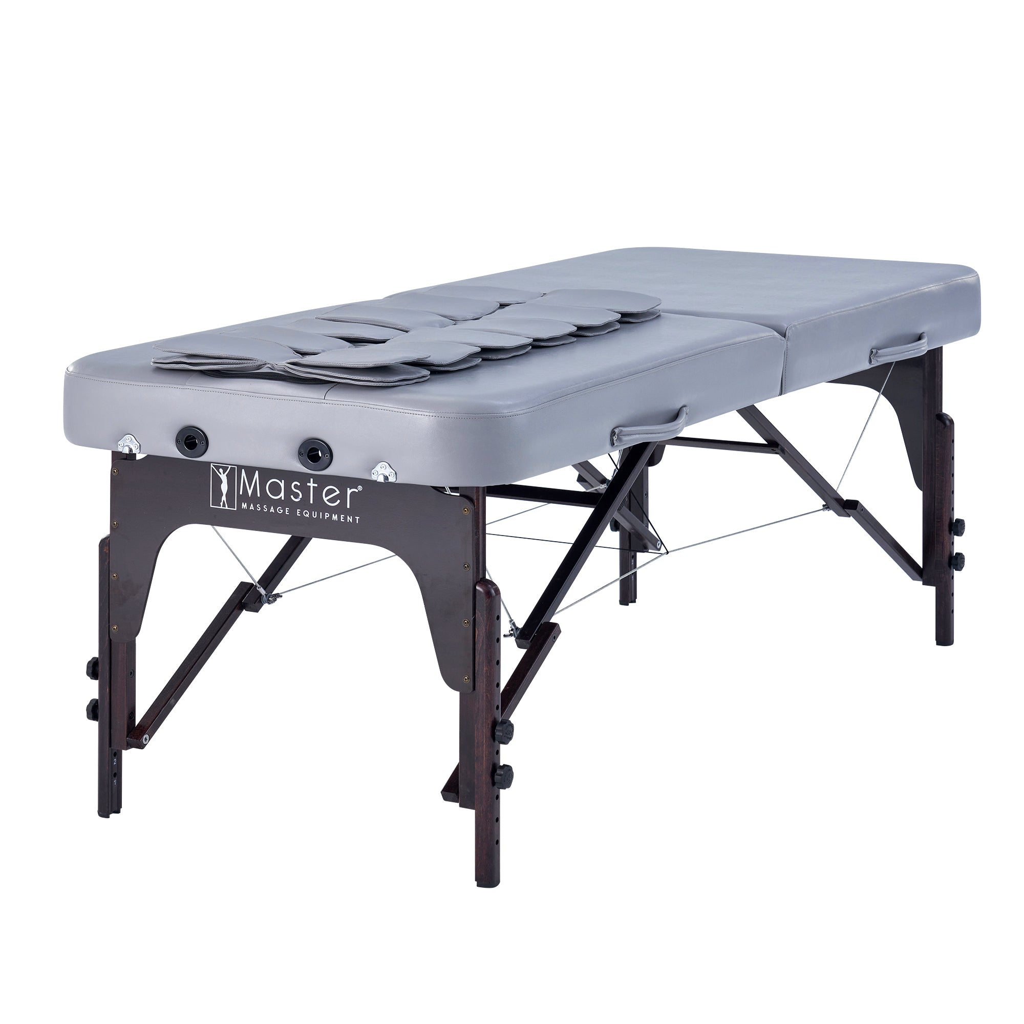 Master Massage BRISTOL Airwave Table with headrest, perfect for full-body stretching sessions.