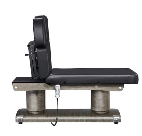 Luxi 4 Motors Medical Spa Treatment Table by DIR with black cushion and remote control.