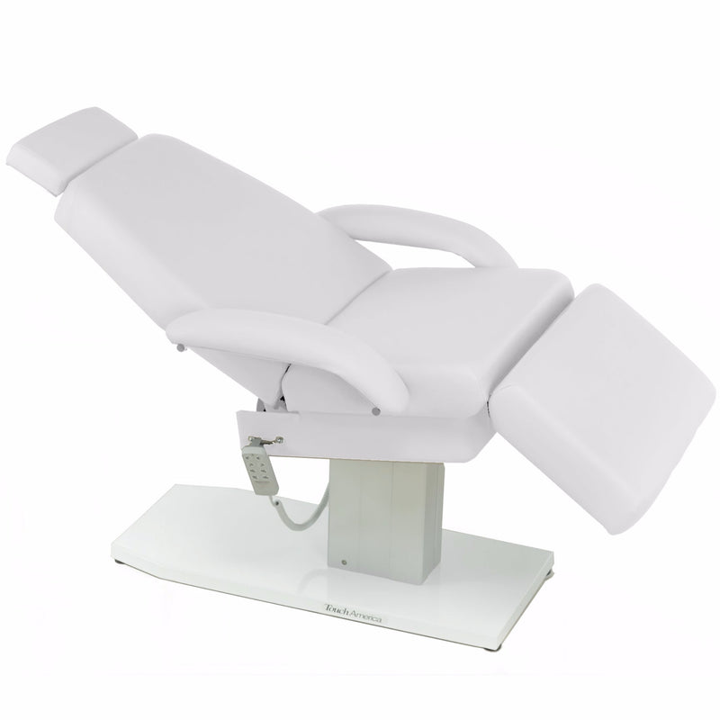 TouchAmerica EMPRESS Spa Treatment Chair—adjustable with armrests and electronic controls.