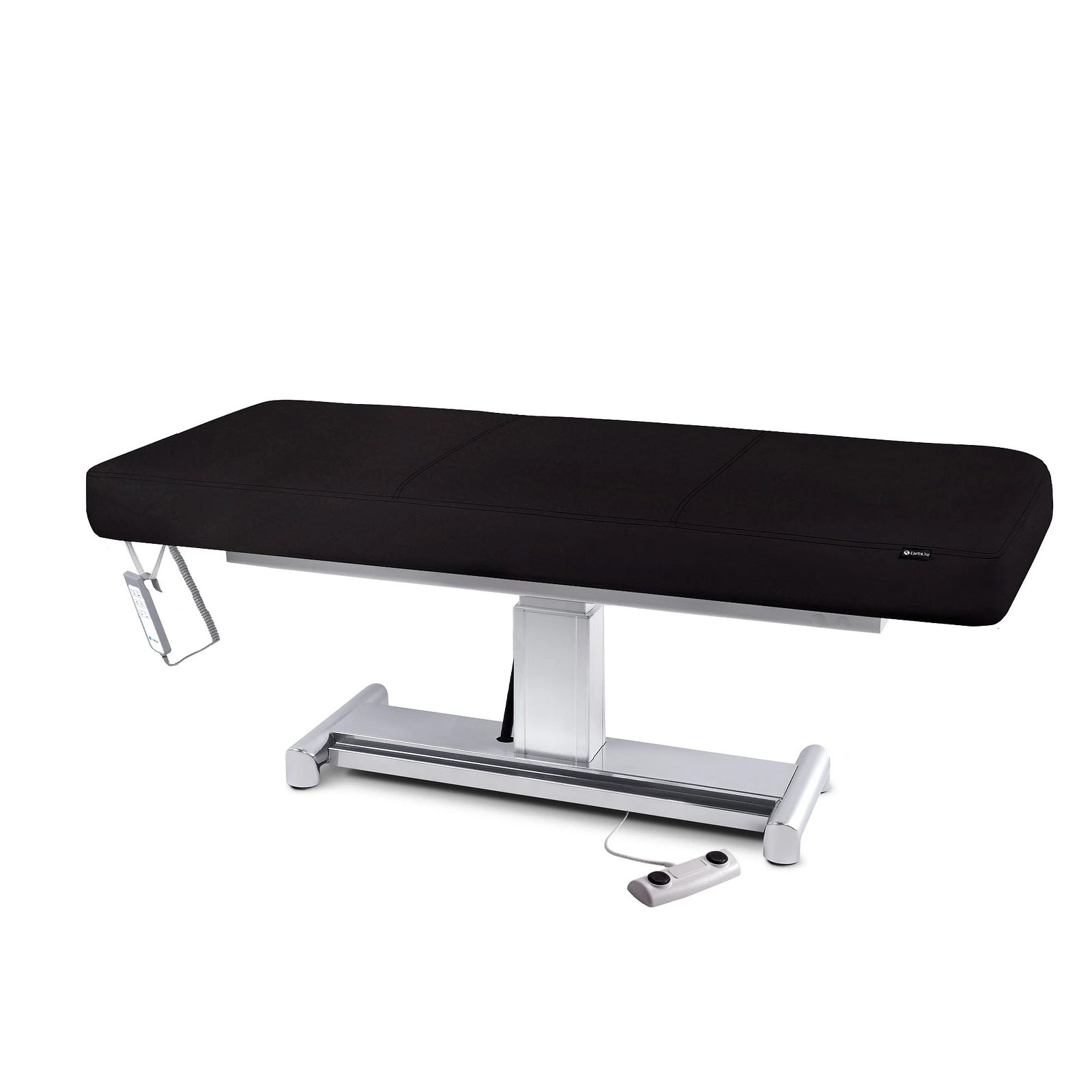 EarthLite EVEREST LX flat treatment table, adjustable height, memory foam mattress, ADA compliant.