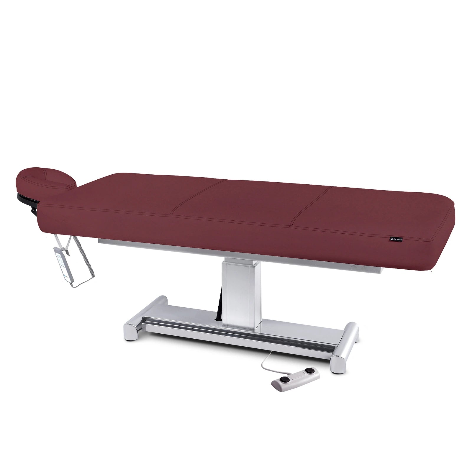 Earthlite Everest LX treatment table with replaceable mattress and adjustable height.