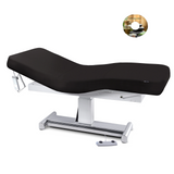 EarthLite EVEREST LX Salon Treatment Table with remote, replaceable mattress and Black Comfort-Flex upholstery.
