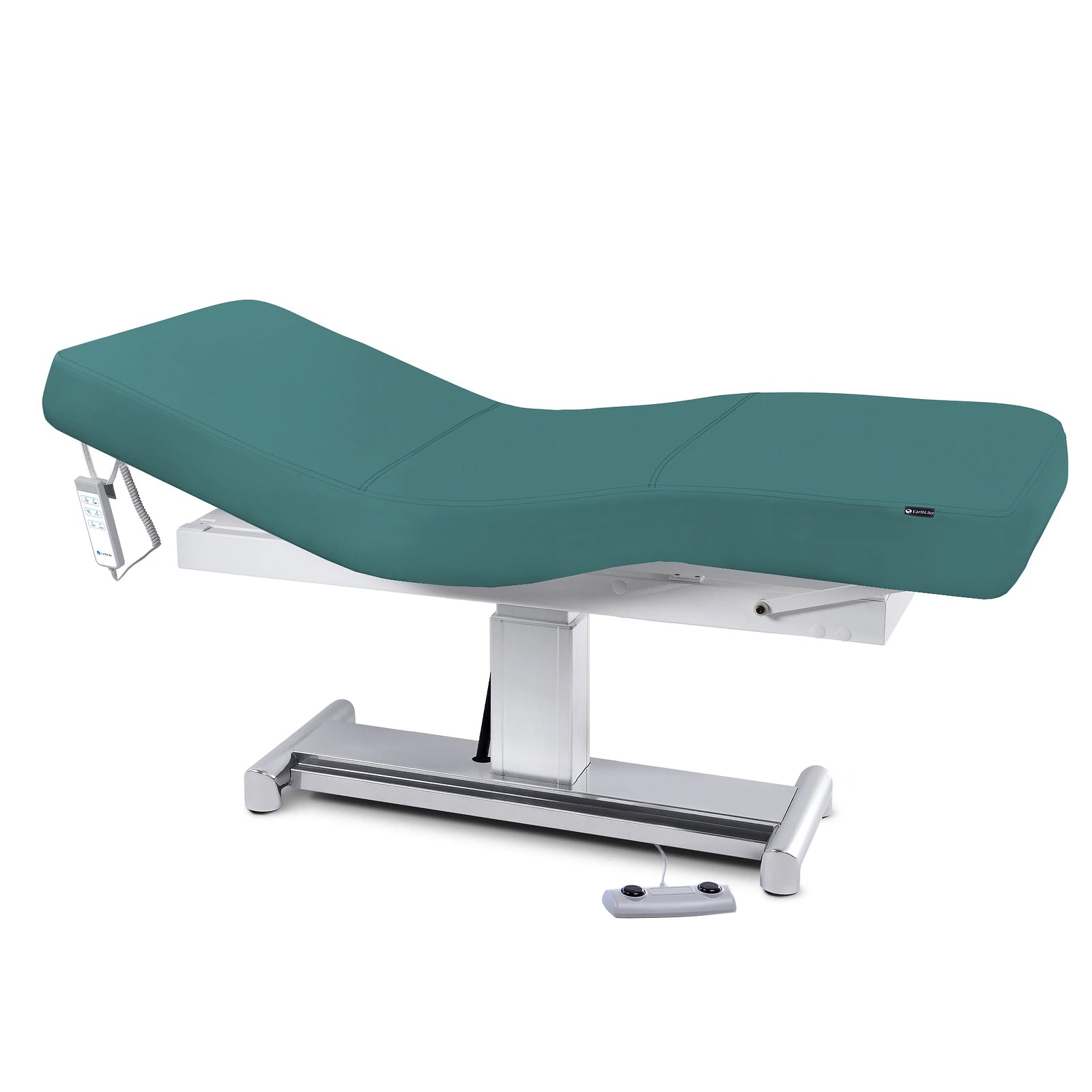 EarthLite EVEREST LX Salon Table with Comfort-Flex PU and remote, shown on white background.