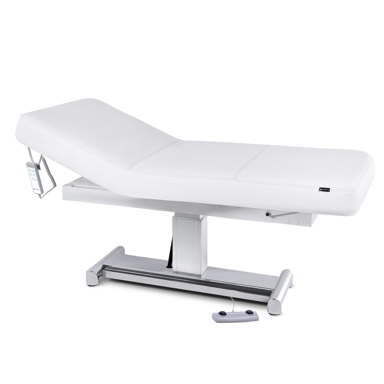 EarthLite Everest LX Tilt Treatment Table with replaceable mattress and electronic controls.