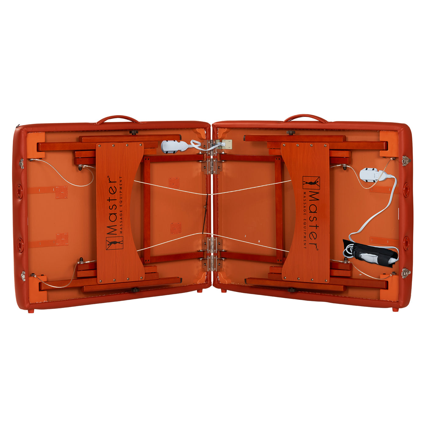 Master Massage FAIRLANE portable table with supports and Therma-Top warming system.