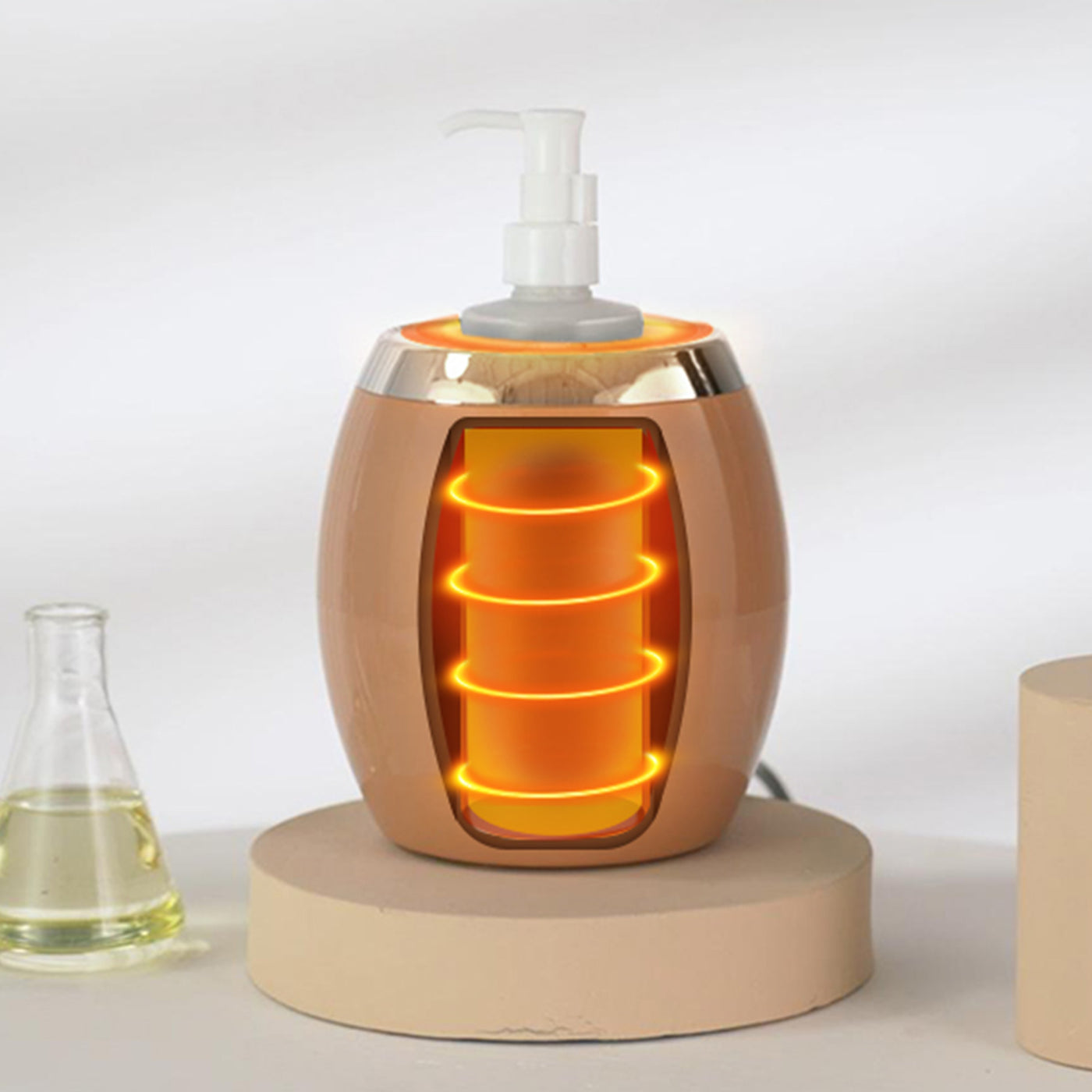 Master Massage Single Bottle Oil WARMER on a white background