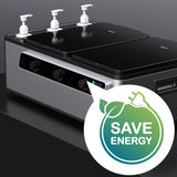 Master Massage Professional Electric 2 in 1 Massage Stone Heater & 3 Bottle Massage Oil/Lotion/Gel Heater