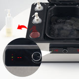 Master Massage Professional Electric 2 in 1 Massage Stone Heater & 3 Bottle Massage Oil/Lotion/Gel Heater