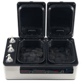 Master Massage Professional Electric 2 in 1 Massage Stone Heater & 3 Bottle Massage Oil/Lotion/Gel Heater