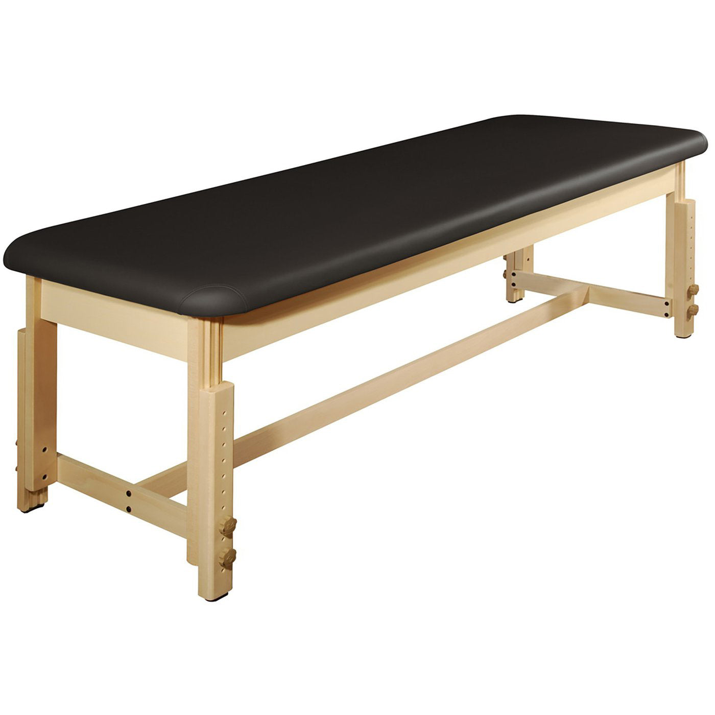 MT Massage HARVEY Table by MT has a black, oil- and water-resistant cushioned top.