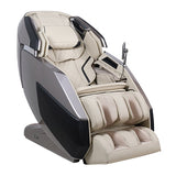 Gray/Tan massage chair on a white background