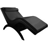 TouchAmerica S-Lounge modern chaise with ergonomic design and memory foam headrest cushion.