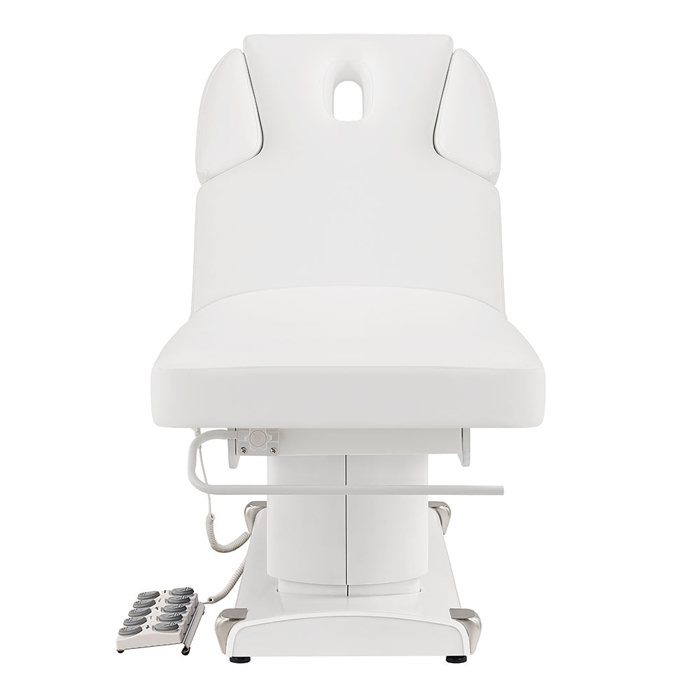 White Luxi 4 Motors Medical Spa Treatment Table on a white background