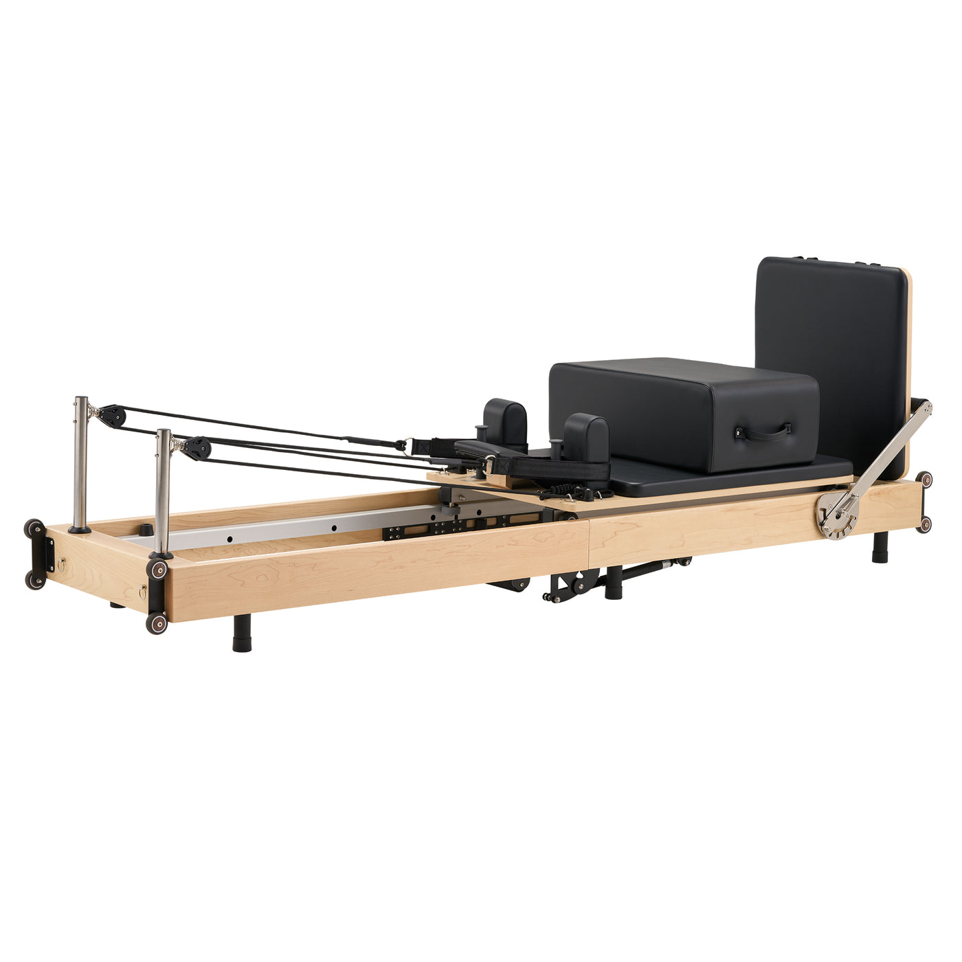 Master Massage SpaceSaver Foldable Pilates Reformer on a white background