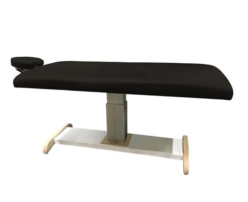 Black Majestic Basic massage table on a white background