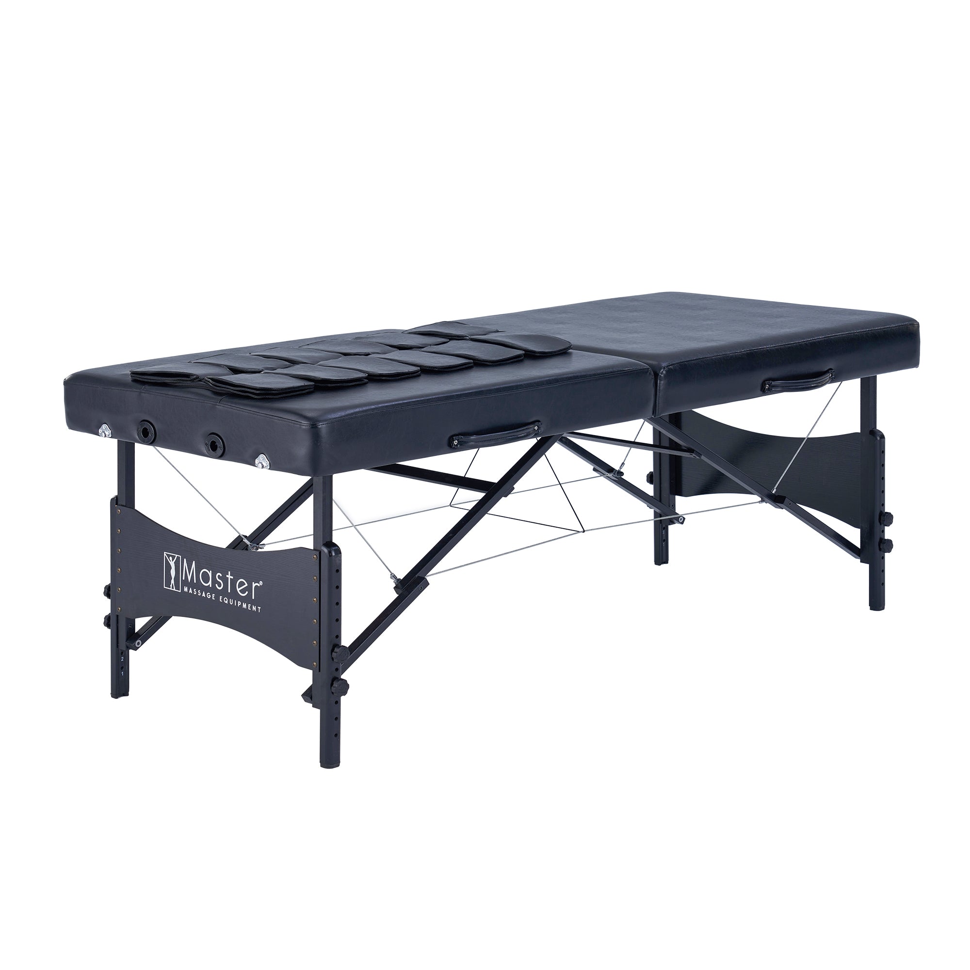 Master Massage MONACO Airwave portable table for full-body stretching and massage relief.