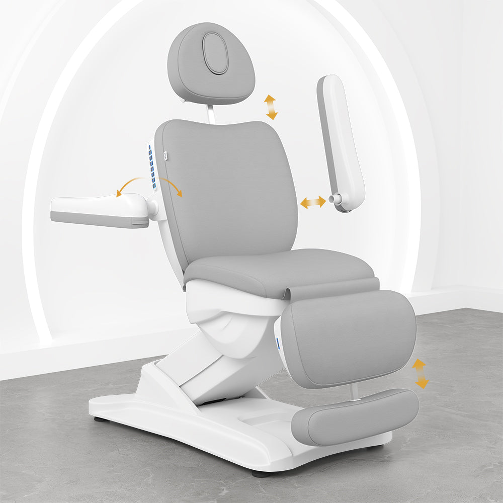 NuvoSpa Examination Table DIR with removable armrests and headrest on a white background