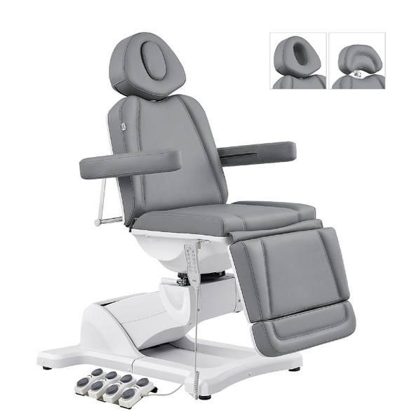 Pavo FACIAL Beauty Bed & Chair in Gray - Full Electrical with 4 Motors DIR