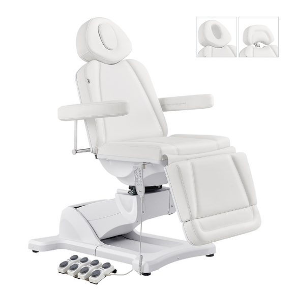 Pavo FACIAL Beauty Bed & Chair in White - Full Electrical With 4 Motors DIR