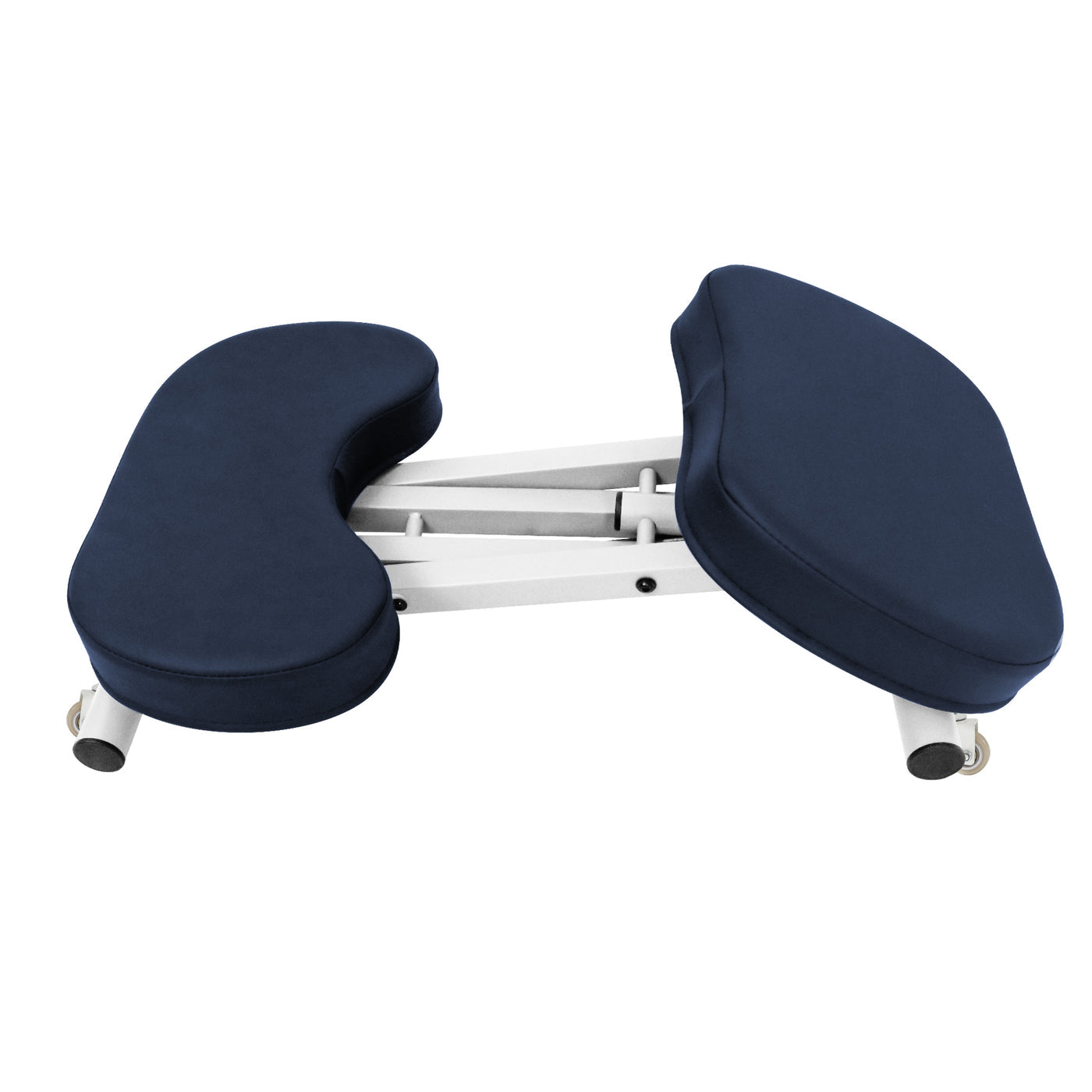 Royal blue knee chair on a white background