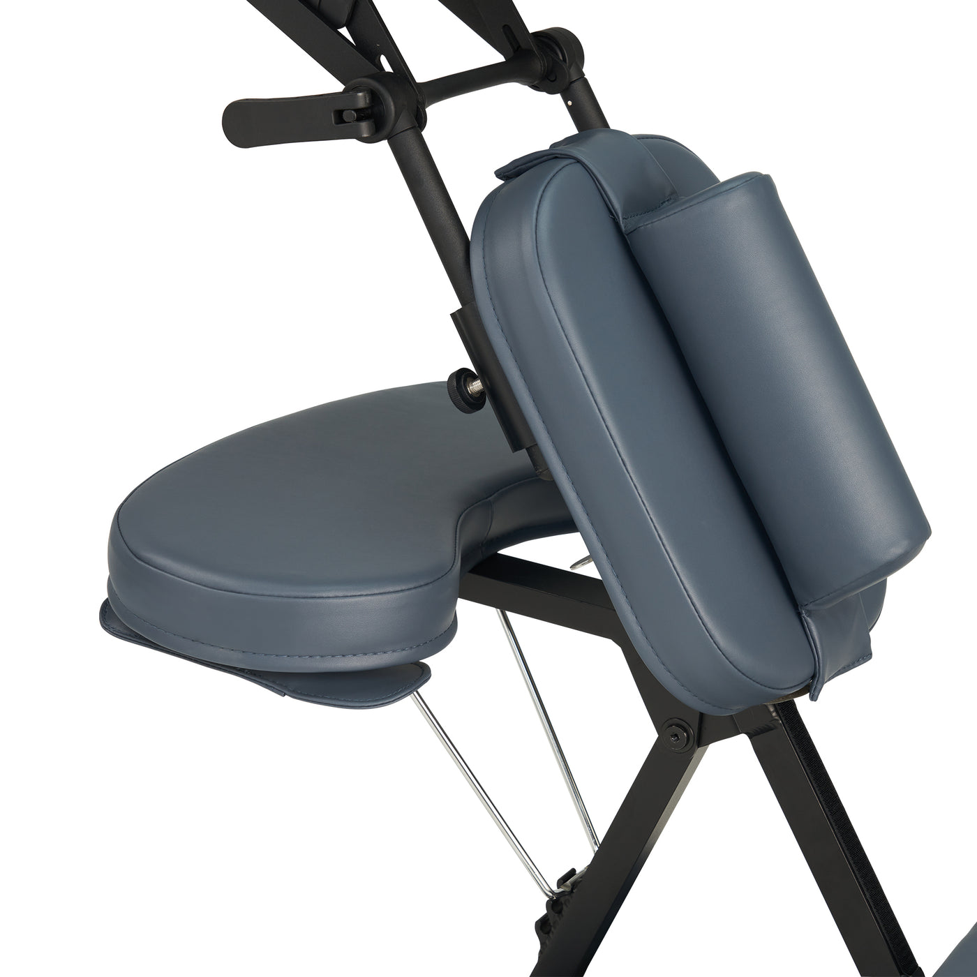 Close-up of Master Massage PROFESSIONAL Portable Massage Chair with adjustable supports.