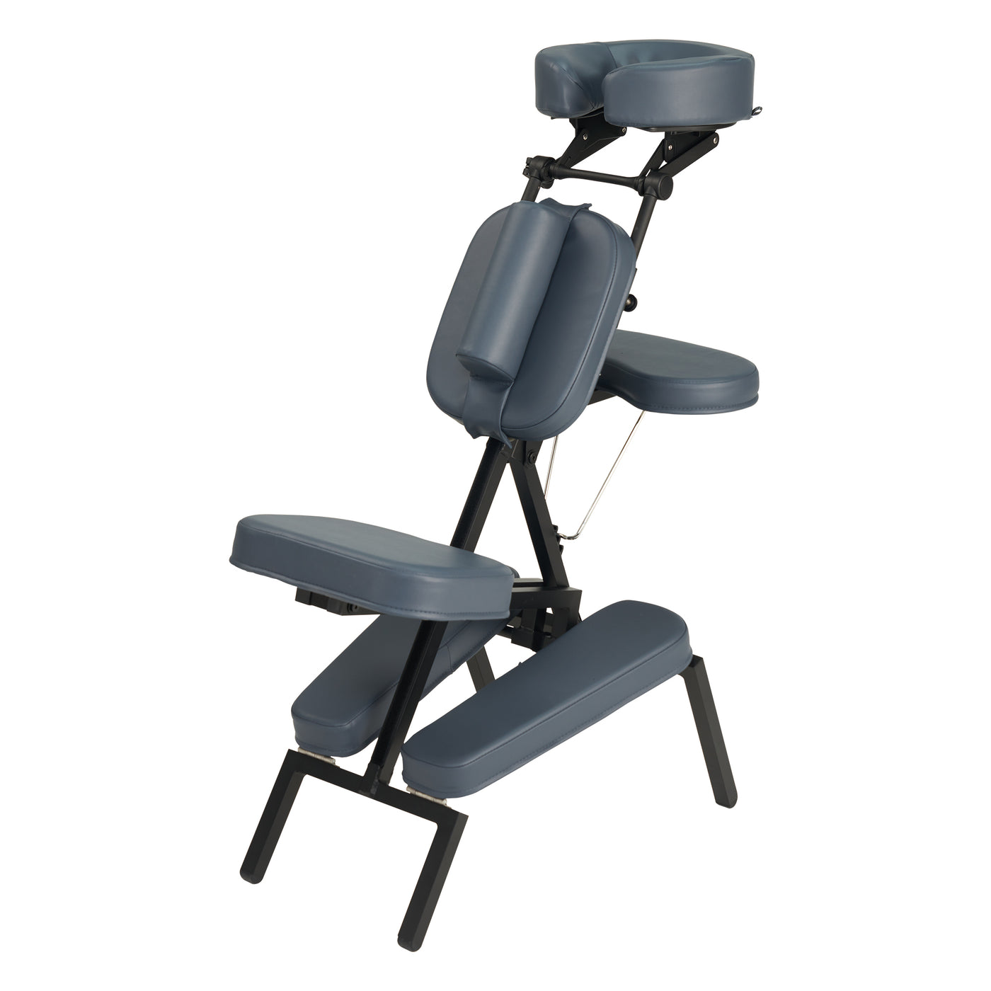 Master Massage PROFESSIONAL portable chair: padded seat, armrest, face cradle, sturdy frame.