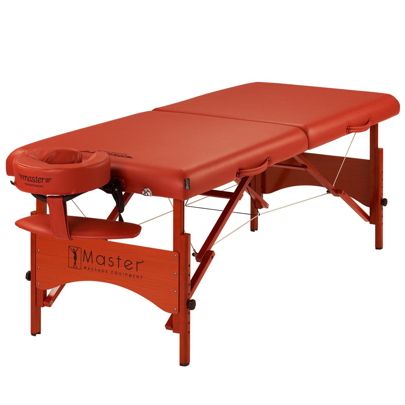 Master Massage FAIRLANE table with Multi-Layer Small Cell Foam, set up and ready to use.