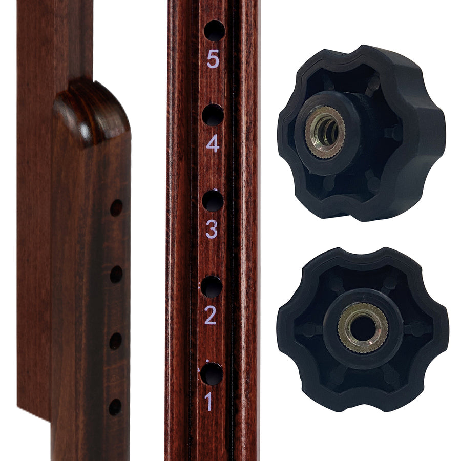 Close-up of adjustable face cradle on Master Massage NEWPORT Portable Massage Table.