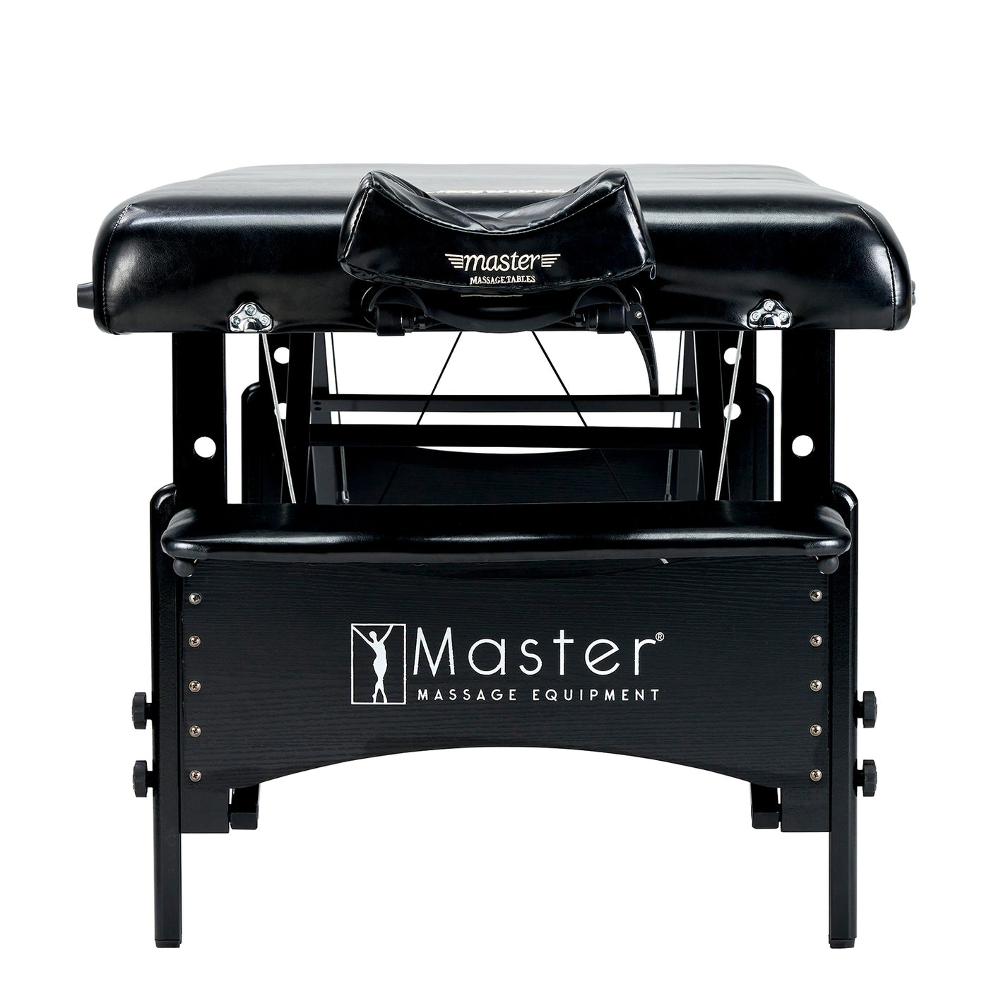Master Massage GALAXY Table’s black upholstery and memory foam add sleek comfort.
