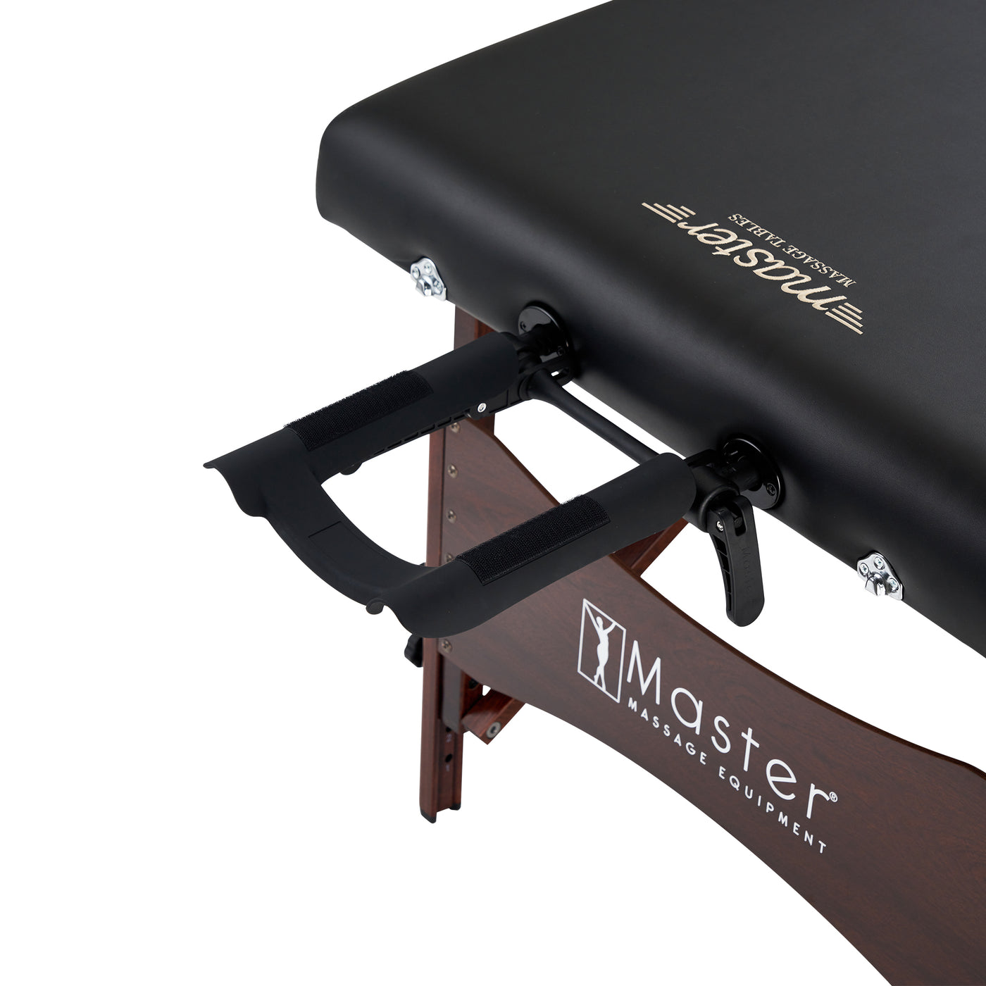 Master Massage NEWPORT portable table with wooden frame and adjustable face cradle.