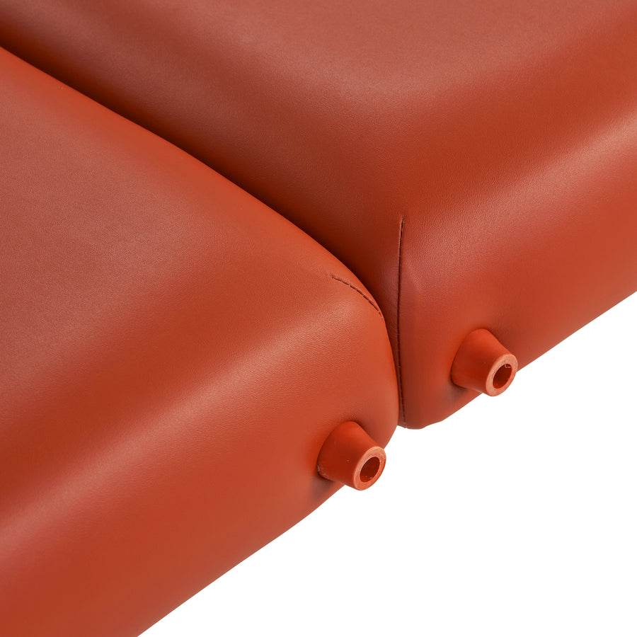 Close-up of two orange cushions for Master Massage SANTANA Portable Massage Table Package.