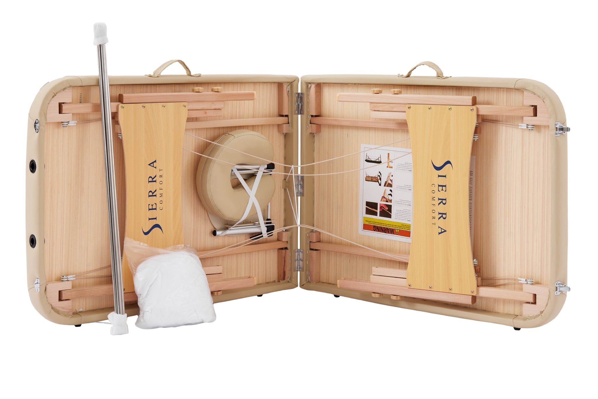 Sierra Comfort ALL-INCLUSIVE Portable Massage Table Beige
