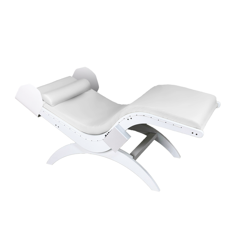 TouchAmerica S-Lounge with Sound Journey RX: adjustable spa table, padded, headrest, zero gravity.