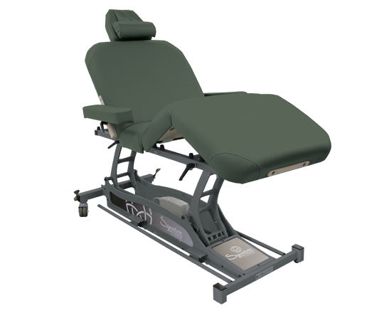 Spa Hands Free Deluxe Sage  massage table on a white background