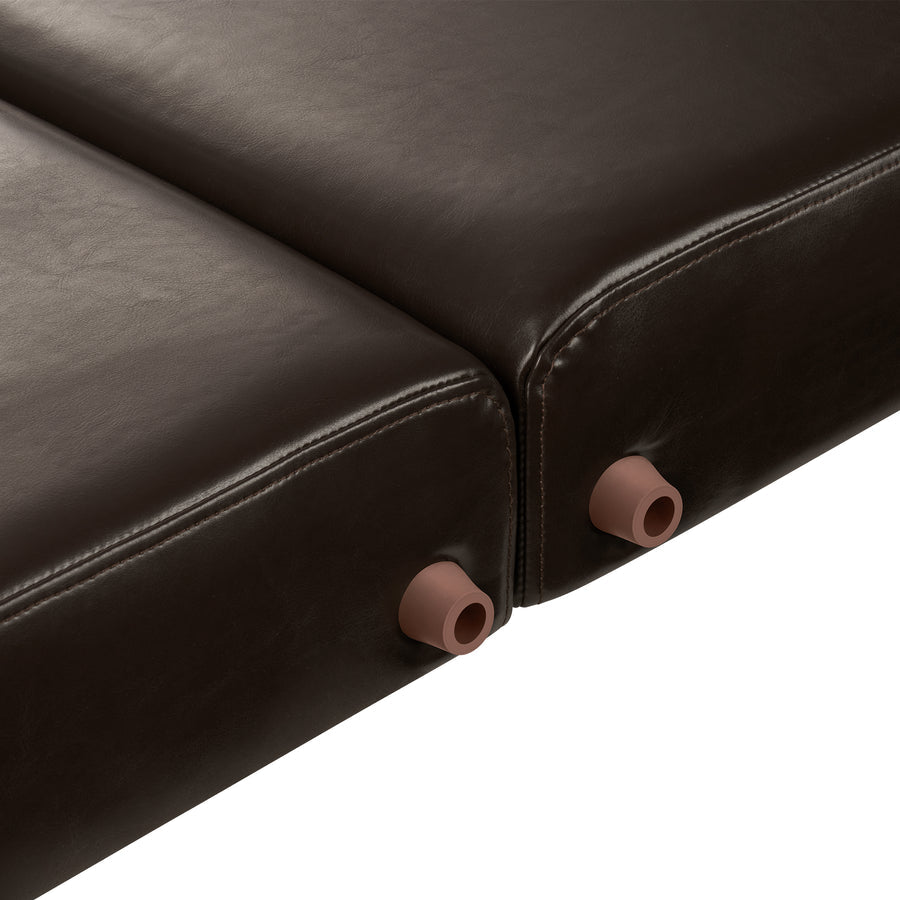 Close-up of Master Massage SUPREME LX cushions on a portable massage table with connectors.